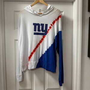 New York Giants NFL Certo White Rundown Lightweight Pullover Hoodie NWT size 2XL